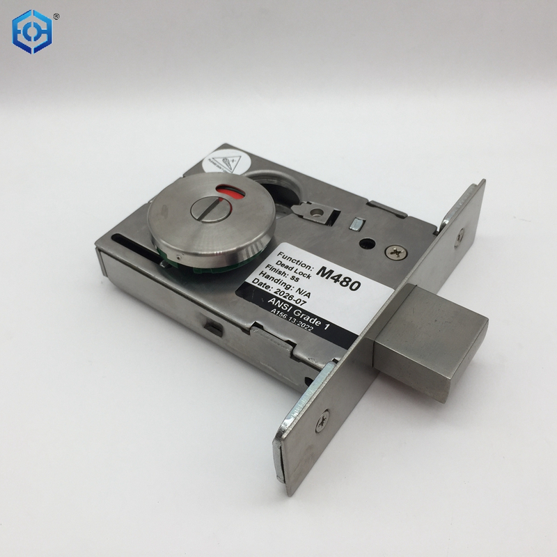 American Style Stainless Steel ANSI Small Mortise Deadbolt Lock with Indicator
