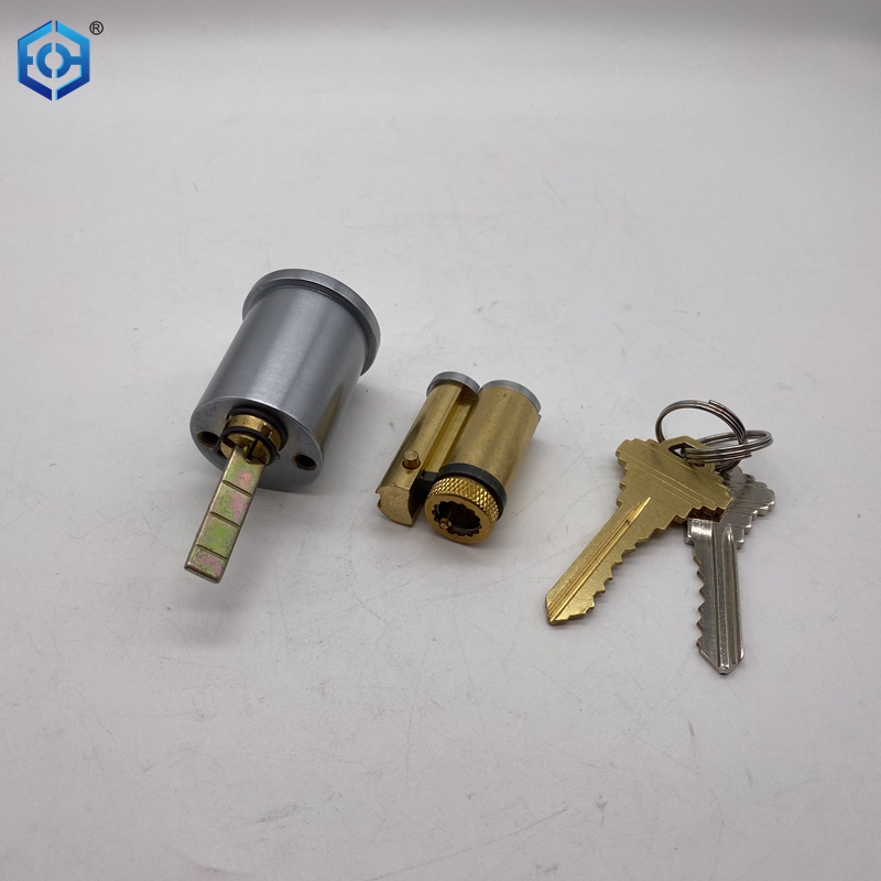 Brass Interchangeable Removable Large 8-shaped American Standard LFIC Large Format IC Core Lock Cylinder