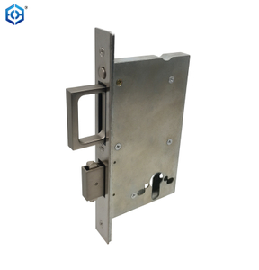 Recessed Pocket Door Mortise Lock Pocket Door Edge Pull with Push Automatic Bounce Switch