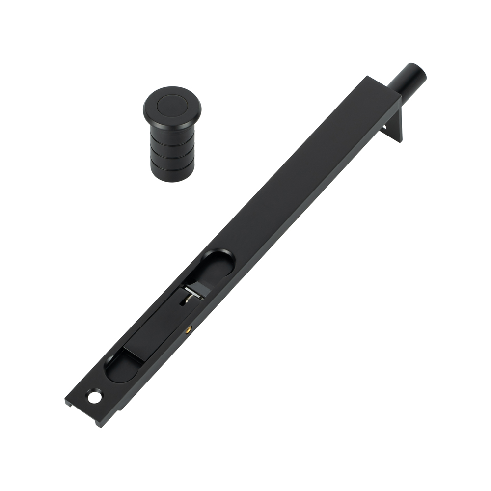 Black Brass Interior Door Dust Proof Strike for Flush Bolt