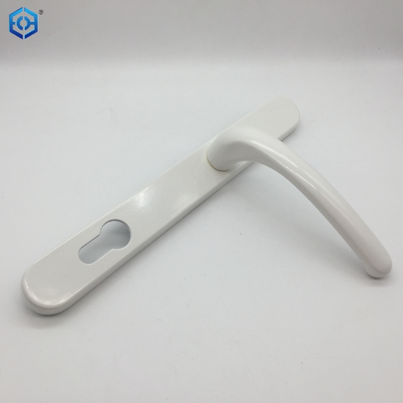 UPVC Flat Door Handle Black White Sliver Double Side 85/92mm Interior Door Handle Door Lock