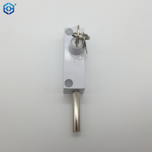 Multi-Purpose White Sliding Patio Door Keyed with Bolt Lock