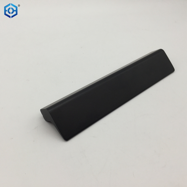 Black Aluminum Finger Edge Pulls Furniture Handle Kitchen Profile Handle for Drawer Cupboard Kitchen Furniture