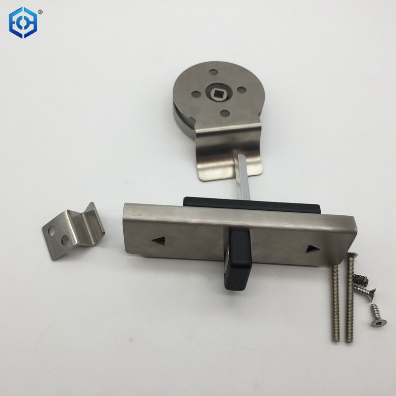 Bathroom Thumb Turn with Indicator 6mm in Satin Stainless Steel 316