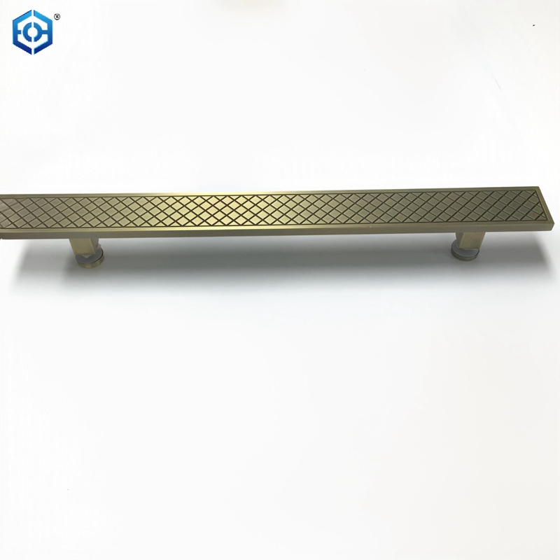 Aluminum Metallic Antique Bronze Glass Door Pull Handle