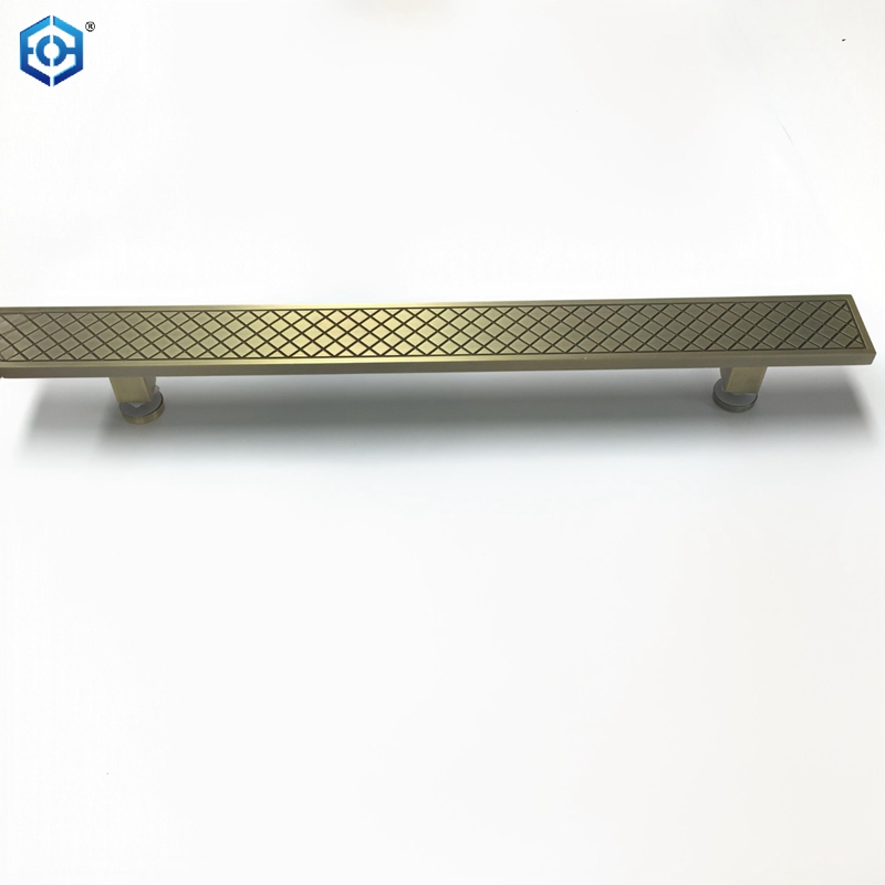 Aluminum Metallic Antique Bronze Glass Door Pull Handle