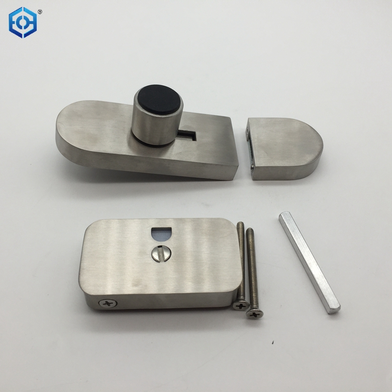 Stainless Steel 316 Toilet Partition Hardware Slide Latch Indicator Thumb Turn Lock
