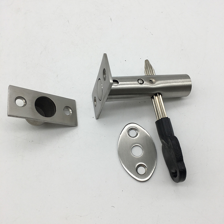 Stainless Steel Pipe Tube Lock Invisible Pipe Well Lock Locker for Fireproof Door Escape Aisle Locks Concealed Door Hardware
