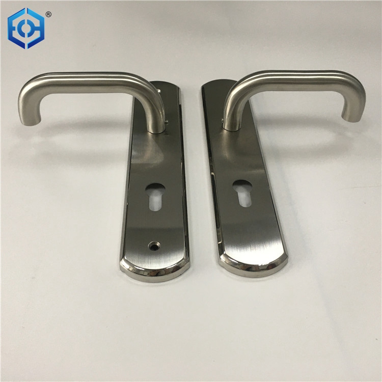 brushed steel door handles