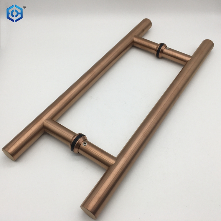 Rose Gold Or Copper Stainless Steel Hollow Pull Bar Handles for Aluminum Frame Door
