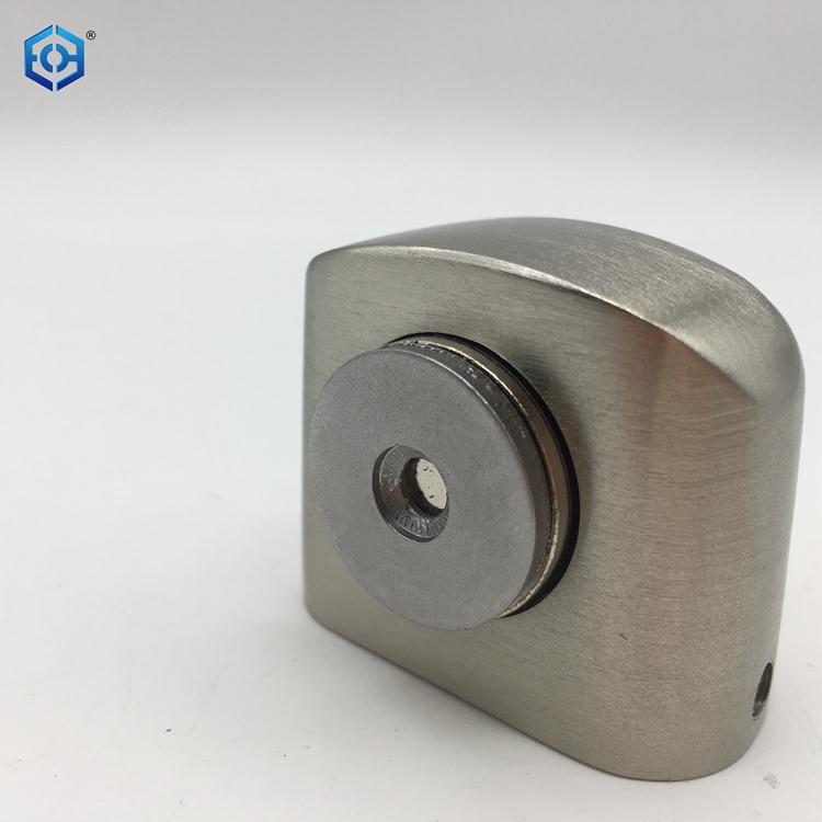 black rubber door stop