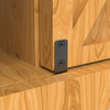 Mini Sliding Barn Door Hardware Kit for Double Opening Cabinet TV Stand