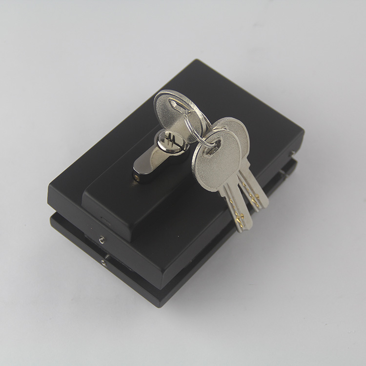 glass shower door lock