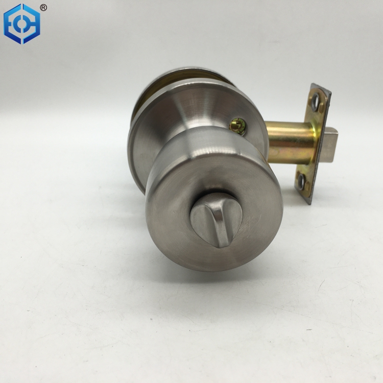 Satin Nickel Stainless Steel Privacy Door Knob Lock Set