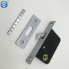 Brushed Silver Privacy Pocket Sliding Door Lock Invisible Recessed Handle Latch without Key