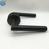 New Design Stainless Steel Thin Rose Wooden Door Handle Lever with Magnetic Function 