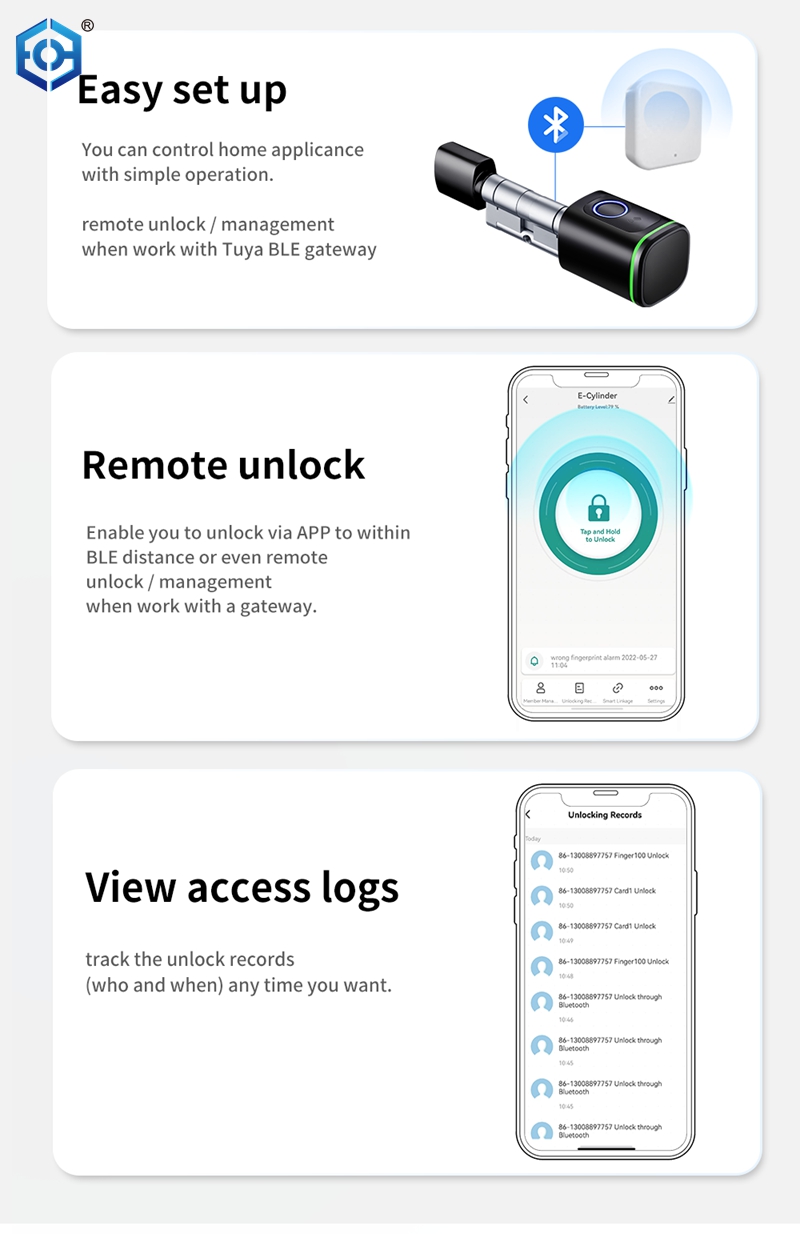 euro profile cylinder smart lock