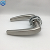 Satin Stainless Steel Door Handles Privacy Door Lever Set with Round Rose