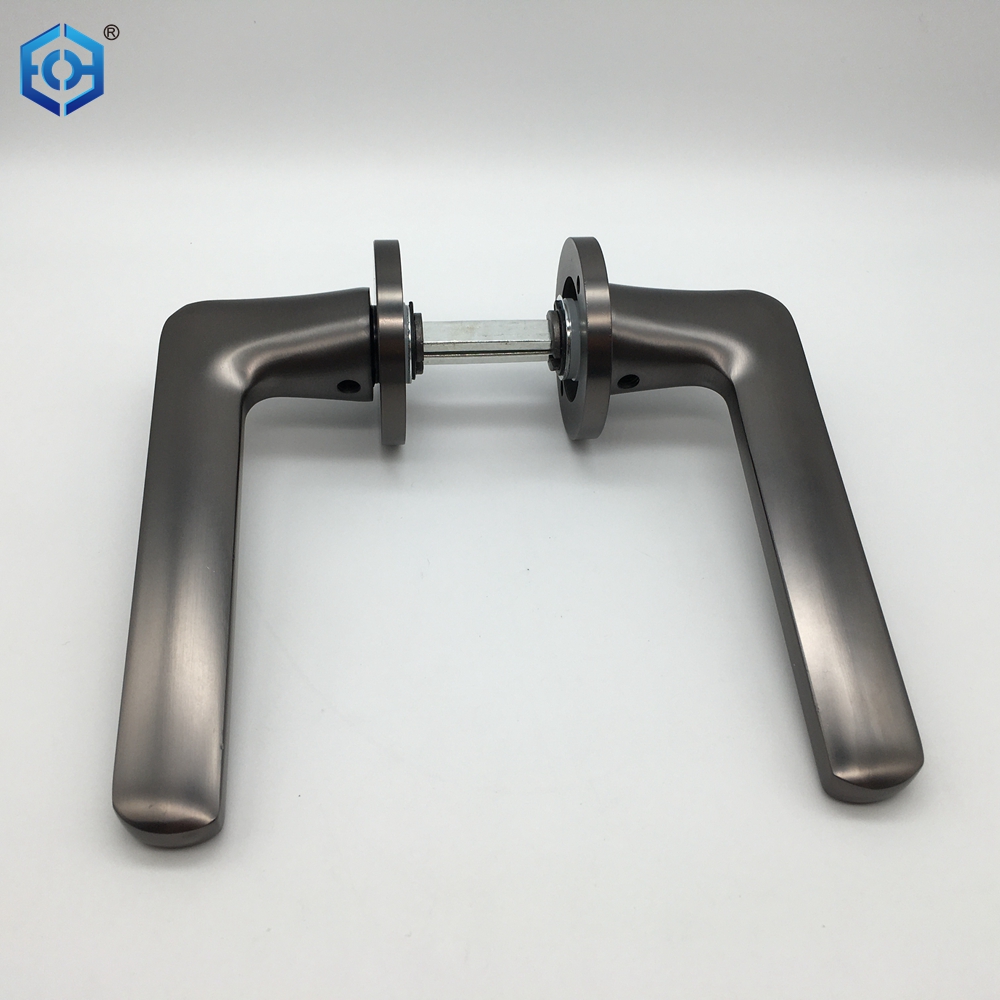 Black Easy To Install Aluminum Door Handles And Locks