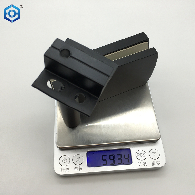 EC Hardware Black Stainless Steel Glass Folding Door System Accessories GS4000 Frameless Bi Fold Glass Door Hardware Fitting