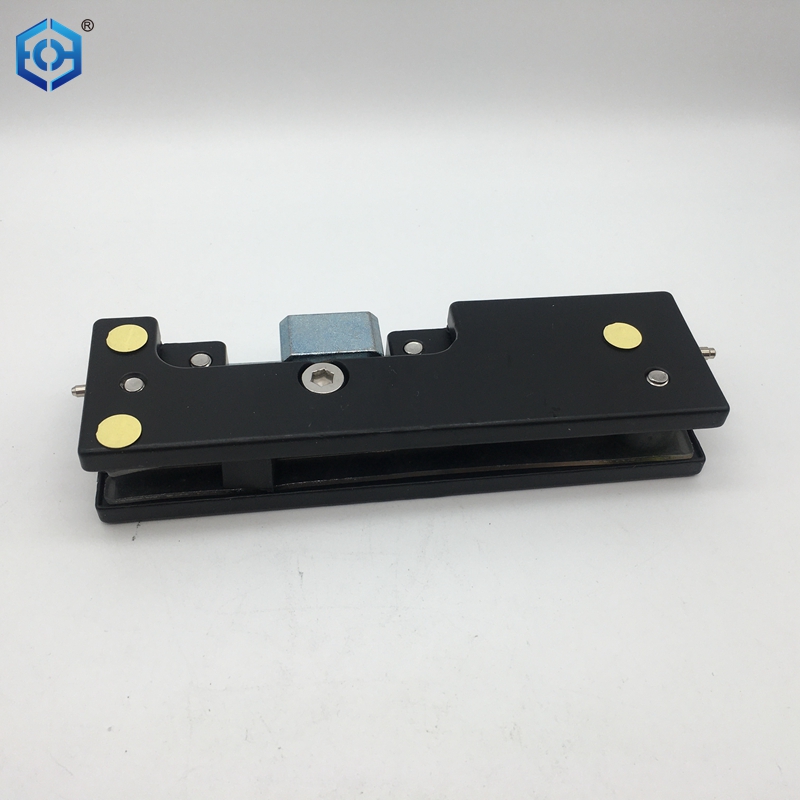  Brushed Stainless Bottom Door Patch Fitting with Bottom Insert For 3/4" Glass