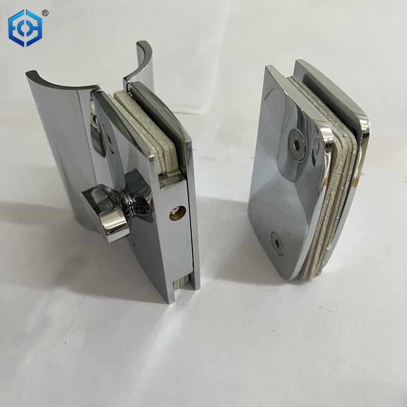 Chrome Polish Stainless Steel Swing Bathroom Glass Door Lock with Indicator