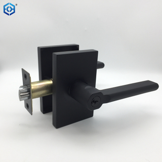 Zinc Alloy Vienna Door Lever Lock with Rectangular Rosette Entry Latch