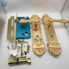 Luxury Brass Entrance Door Lock Golden Handle Lockset with Multicolor Options for Enhanced Security