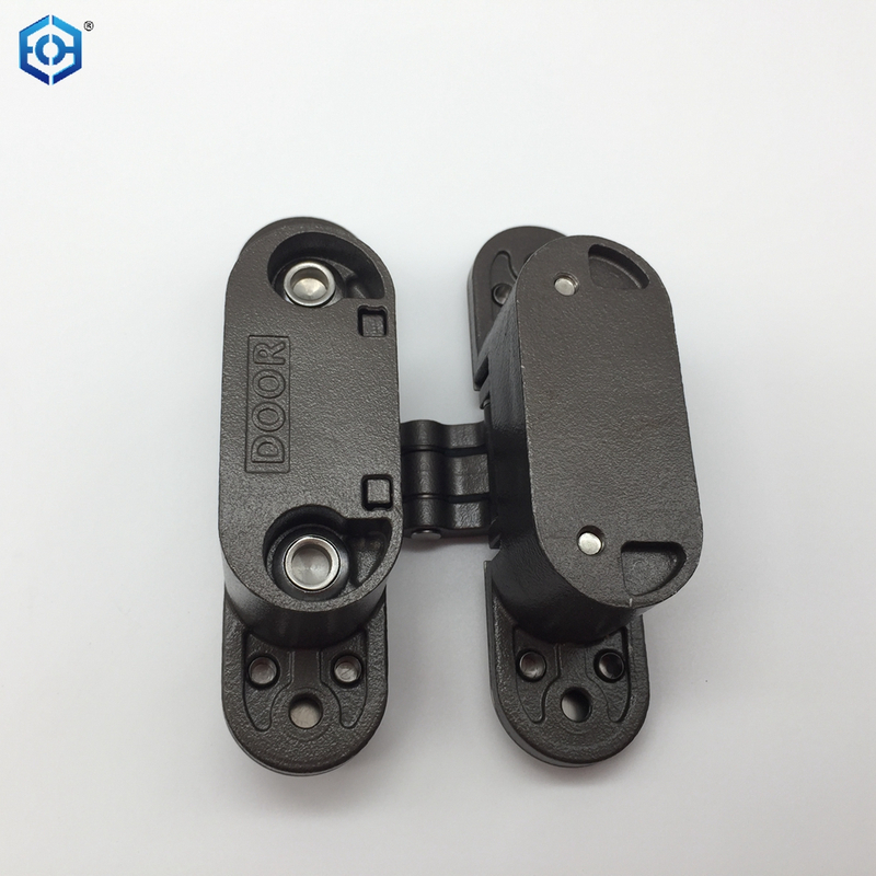 Modern 3D Adjustable Soft Closing Stainless Steel Gray Concealed Door Hinge for Wood Doors 100kg Capacity 180 Opening Angle 2mm