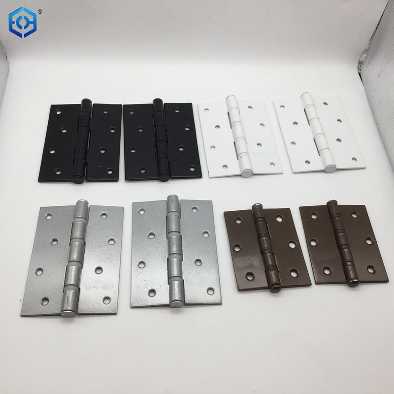 4 Inch Square Door Hinges Brushed Nickel With Square Corner Interior Door