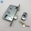 Cerraduras De Seguridad De Alta Prestación Silver Mortise Lock for Wooden Doors Backset 55mm Axes 72mm with Oval Lock Cylinder