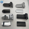 Silver Aluminum Glass To Wall Glass Pivot Hinge For Interior Glass Door 