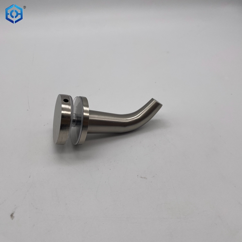 Satin Nickel Brass Glass Mount Coat Hook Towel Robe Hook 