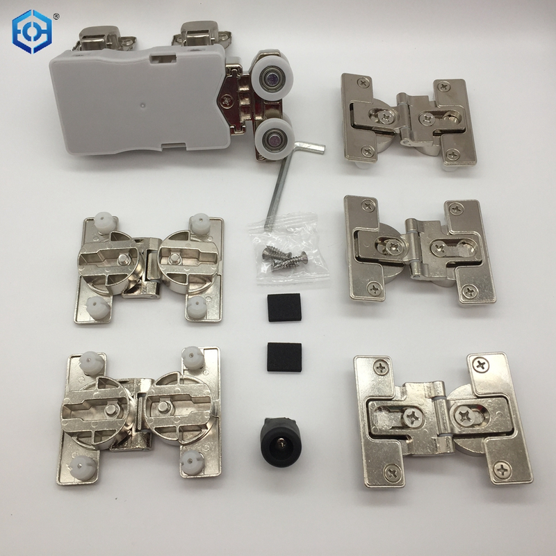Top Hung Track for Walk in Closet Folding Doors Sliding Door Roller And Track Kit for Cabinets Bottom Track Free Sliding Door Hardware