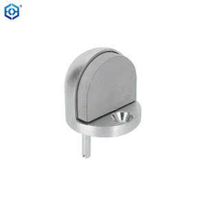 Silver Floor Mount Bumper Dome Style Stainless Steel Door Stopper