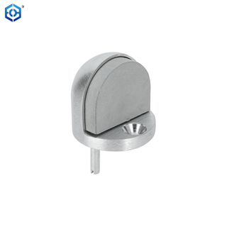 Silver Floor Mount Bumper Dome Style Stainless Steel Door Stopper