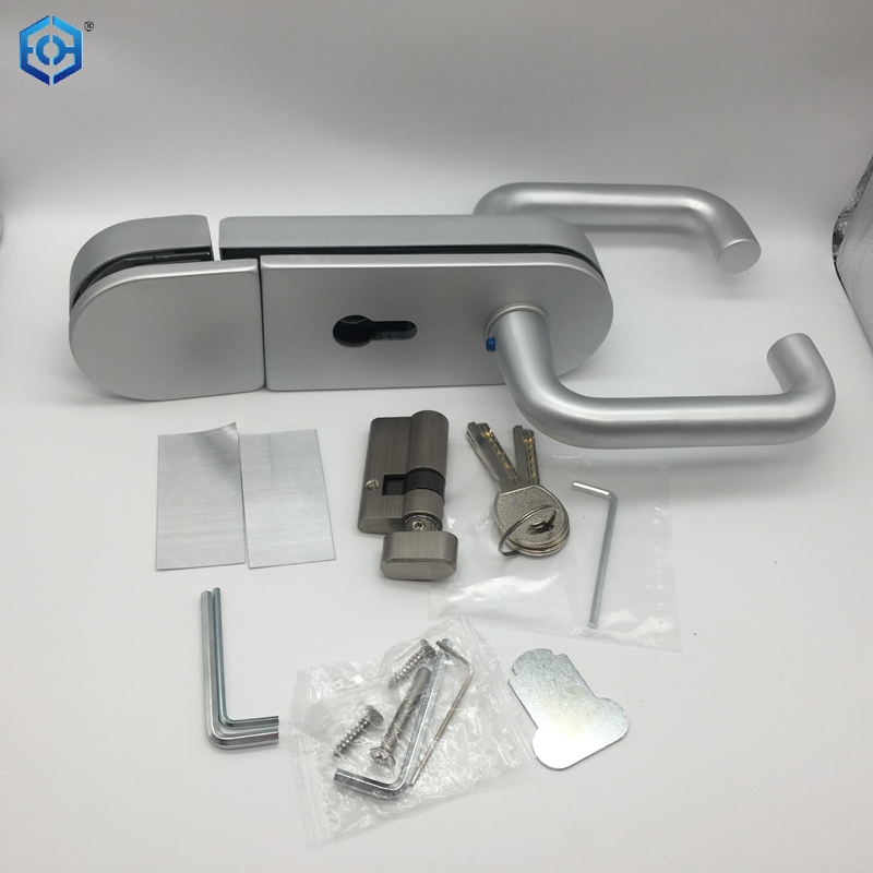 Factory Double Sided Key Lock Tempered Double Door Glass Sliding Door Lock