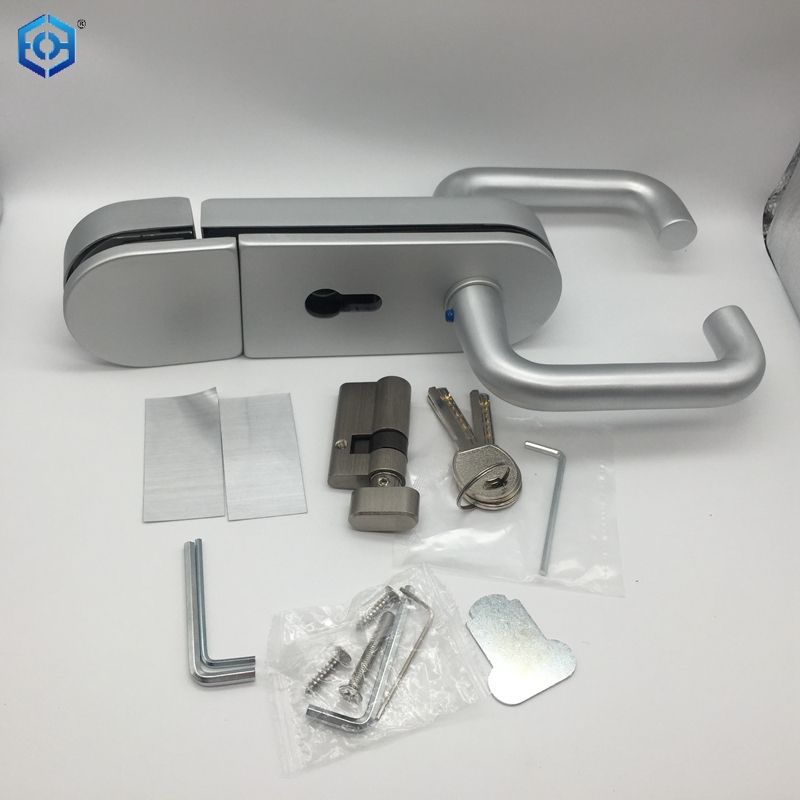 Factory Double Sided Key Lock Tempered Double Door Glass Sliding Door Lock