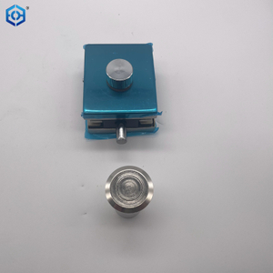 Frameless Tempered Glass Door Bolt Latch Bottom Door Lock Bolt for Frameless Folding Glass Door