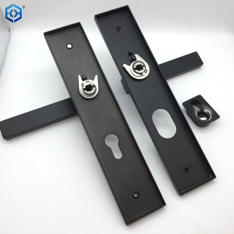 Black Stainless Steel Interior Door Handlesteel Plate And Zamak Handles