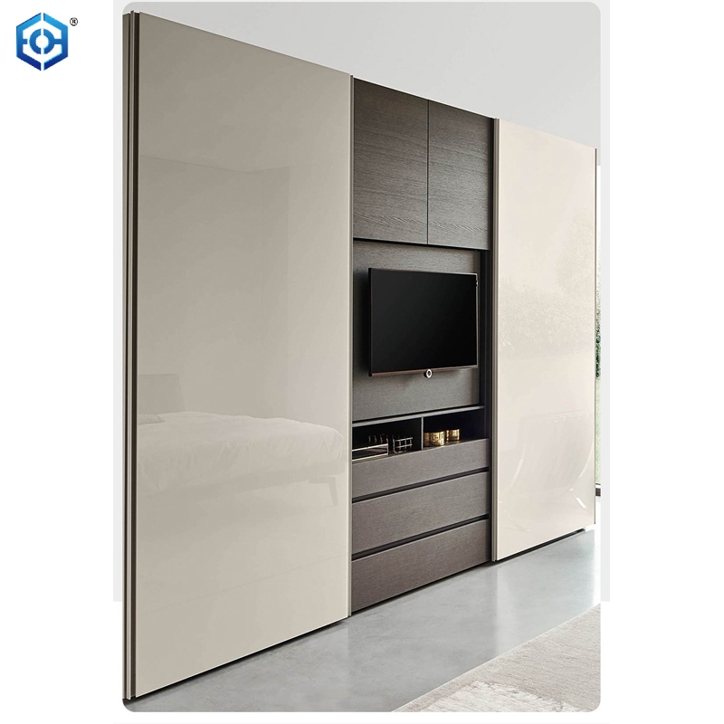 Electric TV Cabinet Sliding Door Track Invisible Wardrobe Sliding Door Folding Door New Bus Door System