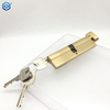 Golden Brass 110mm High Security Euro Thumb Turn Cylinder Lock