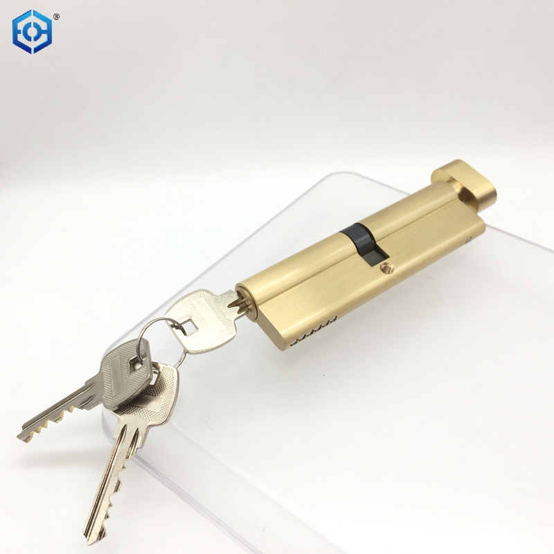 Golden Brass 110mm High Security Euro Thumb Turn Cylinder Lock