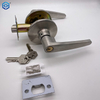 Silver Stainless Steel Door Lever Lock with 3 Keys for Home Bedroom Kitchen Office Door 