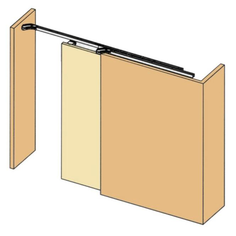 Electronic Flush Sliding Door System with Two-way Damper for Doors Up To 80kg