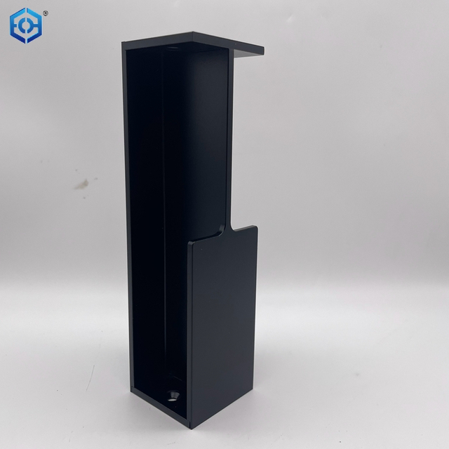 Black Aluminum Recessed Sliding Pocket Door Handle for Wardrobe Door