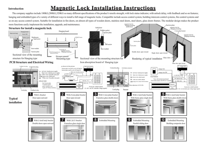 how to install magnetic lock