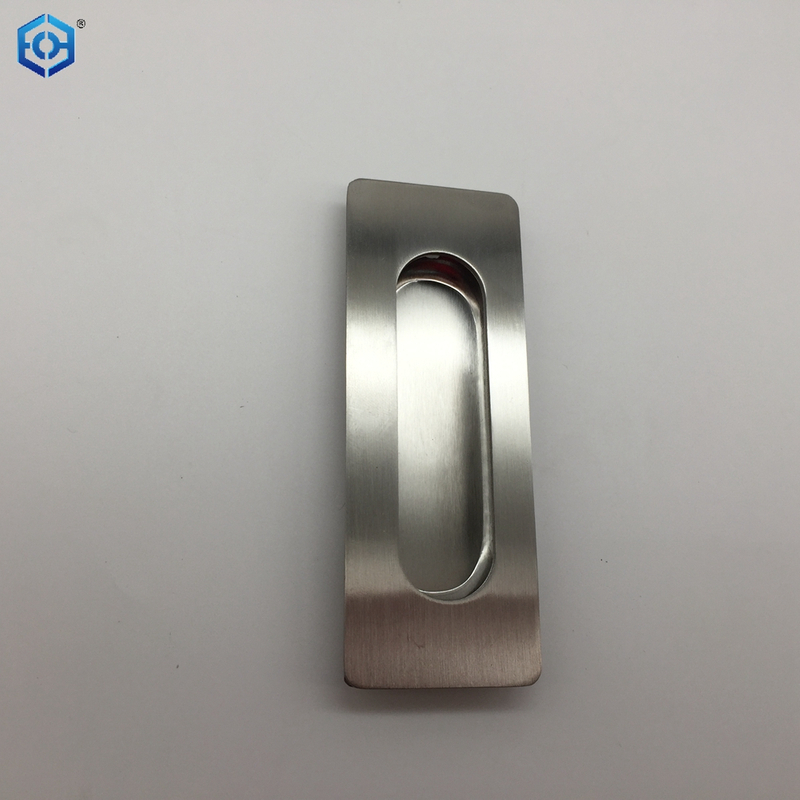 Silver Square Type Stainless Steel Concealed Flush Pull Handles