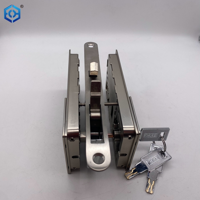 New Handleless Flat Lock Modern Bedroom Door Handle Silent Push Pull Satin Nickel Invisible Sliding Door Lock