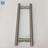 Durable Stainless Steel Glass Push Pull OEM Customized Round Pipe H Shape Glass Door Handle